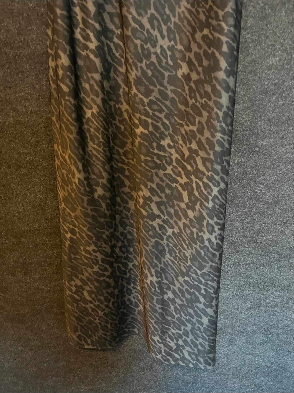 AllSaints Gray Leopard Print Maxi Slip Dress - Picture 2 of 7